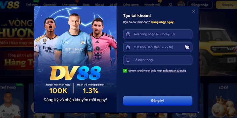 Đăng ký DV88  Đăng ký DV88 với hướng dẫn chi tiết